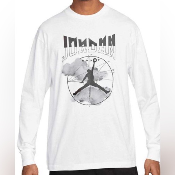 Jordan Other - Air Jordan Longsleeved Cement White Black New with Tags Large Retro Shirt Nike